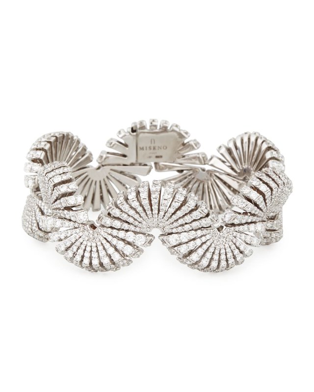 Ventaglio 18k White Gold Diamond Bracelet